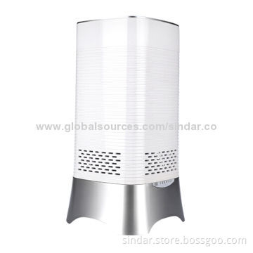 Portable photocatalytic room air purifier for smoking room, can playing Hi Fi music by bluetooth